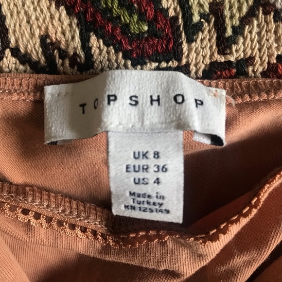 Topshop long-sleeve corset top US 4 nude - Picture 4 of 4